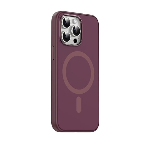 Asli Global Duo Colored Silicone Case For iPhone 15 Pro Max|Mulberry Asli Global Duo Colored Silicone Case For iPhone 15 Pro Max|Mulberry